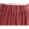 imageFlygo Womens Casual Elastic Waist ALine Midi Flare Swing Skirt with BeltPink