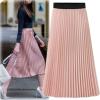 imageFlygo Womens High Waist A Line Boho Pleated Chiffon Skirt Flowy Maxi Midi SkortsPink