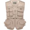 imageFlygo Mens Fishing Vest Utility Lightweight Outdoor Travel Safari Photo Cargo Vest with 16 PocketsBeigemesh