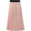 imageFlygo Womens High Waist A Line Boho Pleated Chiffon Skirt Flowy Maxi Midi SkortsPink