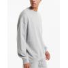imageFlygo Mens Crewneck Sweatshirt Fleece Pullover Top Oversized Casual Long Sleeve Sweatshirts Sweater Fashion StreetwearGrey Heather