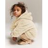 imageFlygo Girls Fuzzy Pants Set Crop Hoodie Bear Ear Two Piece Outfits Fluffy Sweatshirt and Fleece Pants SweatsuitKhaki