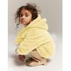imageFlygo Girls Fuzzy Pants Set Crop Hoodie Bear Ear Two Piece Outfits Fluffy Sweatshirt and Fleece Pants SweatsuitYellow