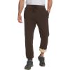 imageFlygo Mens Fleece Pants Winter Warm Joggers Pants Active Sherpa Lined SweatpantsBrown