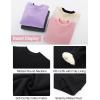 imageFlygo Unisex Boys Girls Fleece Lined Crewneck Sweatshirt Kids Warm Sherpa Pullover Sweater Sweatshirts Fall Winter ClothesBlack