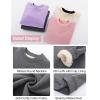 imageFlygo Unisex Boys Girls Fleece Lined Crewneck Sweatshirt Kids Warm Sherpa Pullover Sweater Sweatshirts Fall Winter ClothesDark Grey