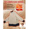imageFlygo Unisex Boys Girls Fleece Lined Crewneck Sweatshirt Kids Warm Sherpa Pullover Sweater Sweatshirts Fall Winter ClothesNavy