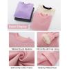 imageFlygo Unisex Boys Girls Fleece Lined Crewneck Sweatshirt Kids Warm Sherpa Pullover Sweater Sweatshirts Fall Winter ClothesPink