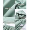 imageFlygo Womens Fleece 2 Piece Outfits Lounge Hoodie Sweatsuits Sets Oversized Sweatshirt Baggy Sweatpants Set WPocketsBean Green