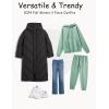 imageFlygo Womens Fleece 2 Piece Outfits Lounge Hoodie Sweatsuits Sets Oversized Sweatshirt Baggy Sweatpants Set WPocketsBean Green