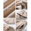 imageFlygo Womens Fleece 2 Piece Outfits Lounge Hoodie Sweatsuits Sets Oversized Sweatshirt Baggy Sweatpants Set WPocketsBeige