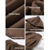 imageFlygo Womens Fleece 2 Piece Outfits Lounge Hoodie Sweatsuits Sets Oversized Sweatshirt Baggy Sweatpants Set WPocketsCoffee