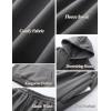 imageFlygo Womens Fleece 2 Piece Outfits Lounge Hoodie Sweatsuits Sets Oversized Sweatshirt Baggy Sweatpants Set WPocketsGrey