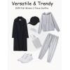 imageFlygo Womens Fleece 2 Piece Outfits Lounge Hoodie Sweatsuits Sets Oversized Sweatshirt Baggy Sweatpants Set WPocketsHeather Grey
