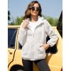 imageFlygo Womens Fleece Jacket Reversible Zip up Hoodie Fuzzy Coat Sherpa Lined Warm Winter Jackets CoatsBeige