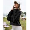 imageFlygo Womens Half Zip Sweatshirts Stand Collar Activewear Running Workout Pullover TopsBlack
