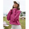 imageFlygo Womens Half Zip Sweatshirts Stand Collar Activewear Running Workout Pullover TopsMagenta