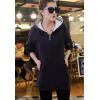 imageFlygo Womens Warm Sherpa Lined Full Zip Hoodie Jacket OutwearBlack