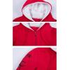 imageFlygo Womens Warm Sherpa Lined Full Zip Hoodie Jacket OutwearRed