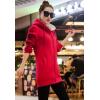 imageFlygo Womens Warm Sherpa Lined Full Zip Hoodie Jacket OutwearRed