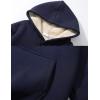 imageFlygo Womens Winter Hoodies Fleece Sherpa Lined Hooded Sweatshirt Heavyweight Warm Pullover Hoodie TopHooded Navy