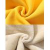 imageFlygo Womens Winter Hoodies Fleece Sherpa Lined Hooded Sweatshirt Heavyweight Warm Pullover Hoodie TopHooded Yellow
