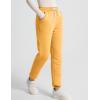 imageFlygo Womens Winter Warm Fleece Joggers Pants Sherpa Lined Athletic Active SweatpantsYellow