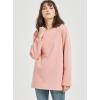 imageFlygo Womens Winter Warm Sherpa Lined Fleece Crewneck Sweatshirt Pullover Loungewear Tunic TopsPink