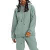 imageFlygo Womens Fleece 2 Piece Outfits Lounge Hoodie Sweatsuits Sets Oversized Sweatshirt Baggy Sweatpants Set WPocketsBean Green