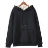 imageFlygo Hoodies for Women Winter Warm Sherpa Lined Fleece Pullover Hooded SweatshirtsBlack