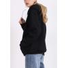 imageFlygo Hoodies for Women Winter Warm Sherpa Lined Fleece Pullover Hooded SweatshirtsBlack