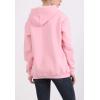imageFlygo Hoodies for Women Winter Warm Sherpa Lined Fleece Pullover Hooded SweatshirtsPink
