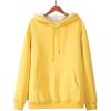 imageFlygo Hoodies for Women Winter Warm Sherpa Lined Fleece Pullover Hooded SweatshirtsYellow