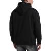 imageFlygo Mens Casual Fleece Sherpa Lined Hoodie Winter Warm Pullover Hooded SweatshirtBlack