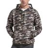 imageFlygo Mens Casual Fleece Sherpa Lined Hoodie Winter Warm Pullover Hooded SweatshirtCamogreen