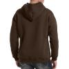 imageFlygo Mens Casual Fleece Sherpa Lined Hoodie Winter Warm Pullover Hooded SweatshirtCoffee Brown