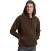 imageFlygo Mens Casual Fleece Sherpa Lined Hoodie Winter Warm Pullover Hooded SweatshirtCoffee Brown