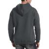 imageFlygo Mens Casual Fleece Sherpa Lined Hoodie Winter Warm Pullover Hooded SweatshirtDark Grey