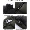 imageFlygo Mens Puffer Vest Lightweight Winter Outdoor Vests Warm Stand Collar Zip Sleeveless Jacket OuterwearArmy Green