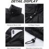 imageFlygo Mens Puffer Vest Lightweight Winter Outdoor Vests Warm Stand Collar Zip Sleeveless Jacket OuterwearBlack