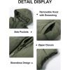 imageFlygo Puffer Vest Women Zip Up Sleeveless Winter Casual Stand Collar Padded Down Jacket Coat with PocketsHooded Army Green