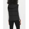 imageFlygo Puffer Vest Women Zip Up Sleeveless Winter Casual Stand Collar Padded Down Jacket Coat with PocketsHooded Black