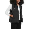 imageFlygo Puffer Vest Women Zip Up Sleeveless Winter Casual Stand Collar Padded Down Jacket Coat with PocketsHooded Black