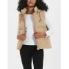 imageFlygo Puffer Vest Women Zip Up Sleeveless Winter Casual Stand Collar Padded Down Jacket Coat with PocketsHooded Khaki