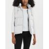 imageFlygo Puffer Vest Women Zip Up Sleeveless Winter Casual Stand Collar Padded Down Jacket Coat with PocketsHooded White