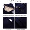 imageFlygo Sherpa Lined Winter Jackets for Women Fleece Hoodie Jacket Warm Fall Winter Toggle Duffle CoatsNavy