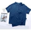 imageFlygo Womens Casual 2 Piece Outfits Cotton Linen Sets Button Down Oversized Shirt Shorts 2025 Pajama Lounge Beach SetNavy