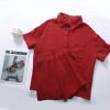 imageFlygo Womens Casual 2 Piece Outfits Cotton Linen Sets Button Down Oversized Shirt Shorts 2025 Pajama Lounge Beach SetRust