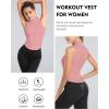 imageFlygo Womens Full Zip Sleeveless Workout Yoga Active Jacket Vest Golf ShirtsDusty Pink