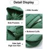 imageFlygo Womens Oversized Puffer Jacket Packable Quilted Pullover Jackets Hoodies Lightweight Padded Down CoatAqua Green